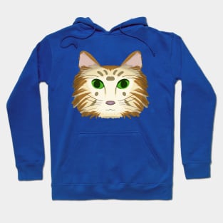 Cat Head Design Version 2 (natural fur) Hoodie